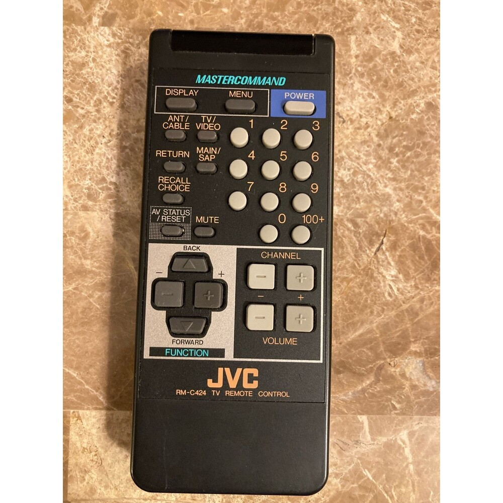 JVC RM-C424 MasterCommand TV Remote Control Genuine OEM